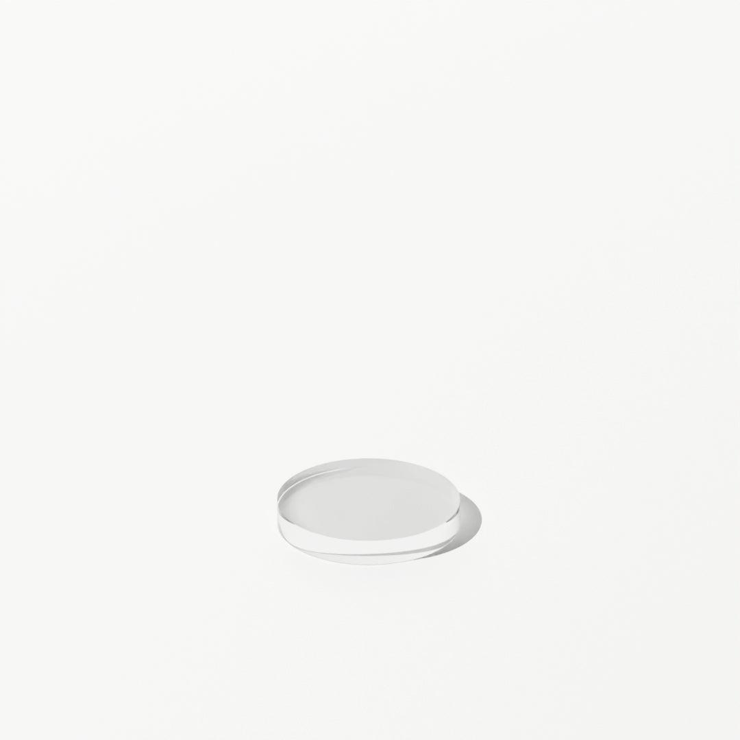 Clear Acrylic Round Flats (Various Sizes) - Product Photography - propshop.ca