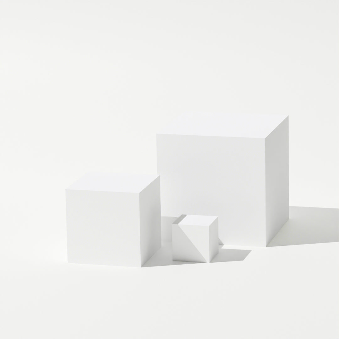 Plastic Cube Prop Block Set - Small (Set of 3) - Product Photography - propshop.ca