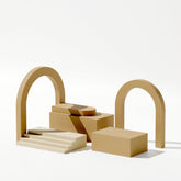 Wooden Arch and Steps Scene Builder Bundle (7 Pieces) - Product Photography - propshop.ca